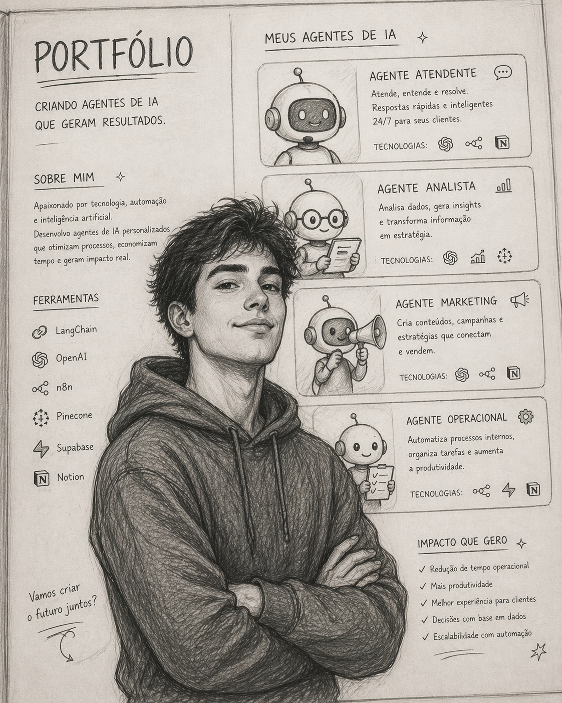 Portfólio de agentes de IA